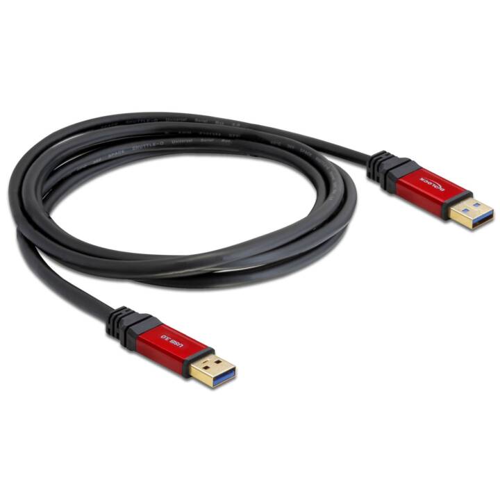 DELOCK Câble USB (USB 3.0 de type A, USB 3.0 de type A, 3 m)