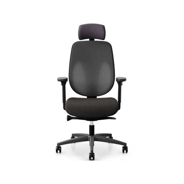 GIROFLEX 353 Comfort Plus Fauteuil de bureau piovant (Noir)