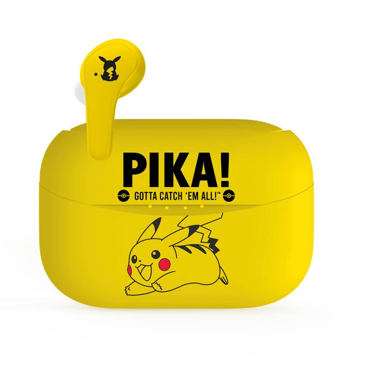 OTL TECHNOLOGIES Pokémon Pikachu Cuffie per bambini (Bluetooth 5.0, Giallo)