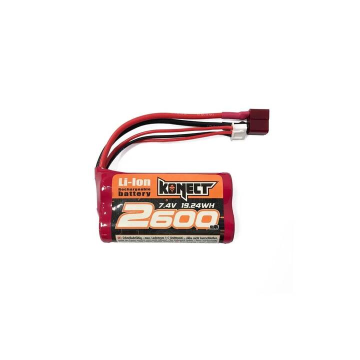 KONECT Accumulatore RC (Li-Ion, 2600 mAh, 7.4 V)