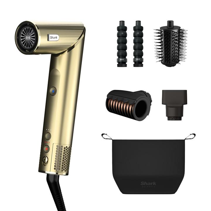 ＳＨＡＲＫ　Ｆr e e s t y l eディスプレーセット SHARK Multistyler FlexStyle 4-in-1 (Gold) - Interdiscount