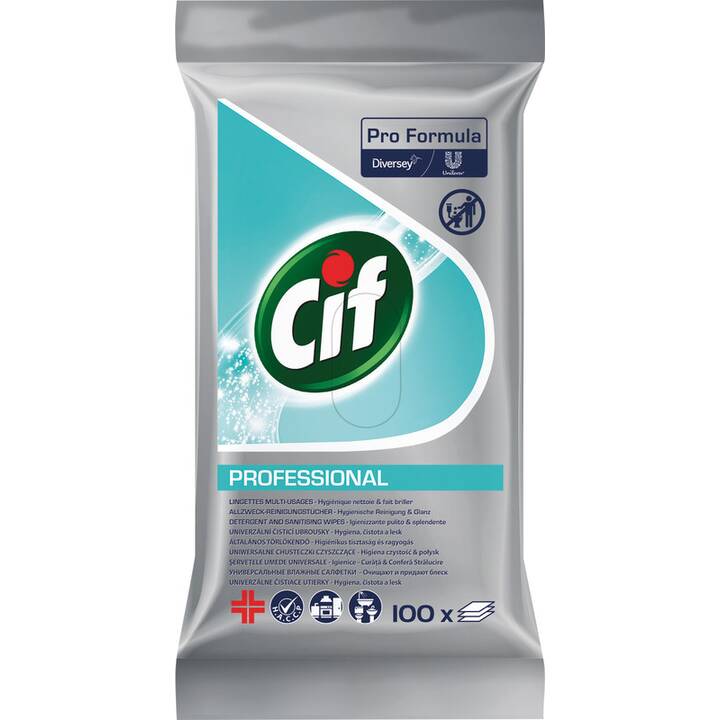 CIF Allzweckreiniger Professional Multipurpose Wipes (100 Stück)
