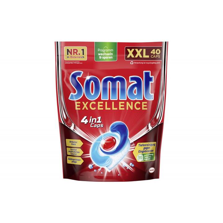 SOMAT Spülmaschinenmittel  Excellence 4 in 1 (40 Tabs)