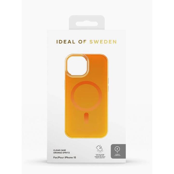 IDEAL OF SWEDEN Backcover (iPhone 15, Arancione)