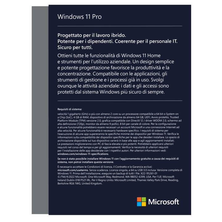 MICROSOFT Windows 11 Pro (Versione completa, Italiano)