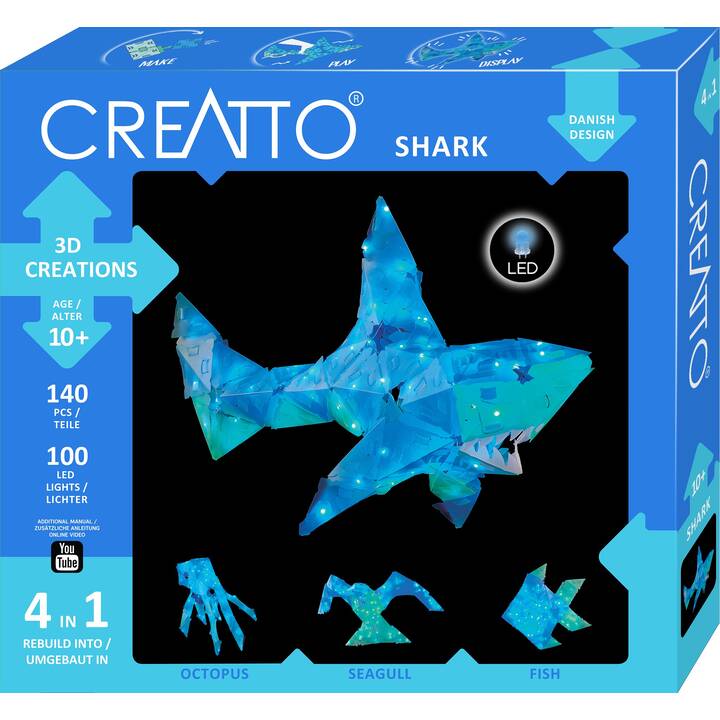 KOSMOS Creatto Maxi Shark Puzzle 3D (140 pièce)