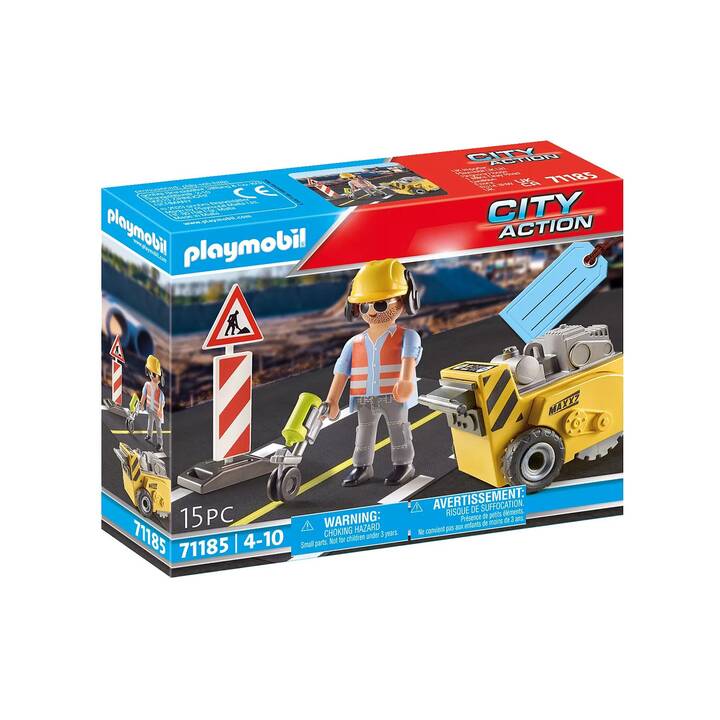 PLAYMOBIL City Action Gift Set Manutenzione stradale (71185)