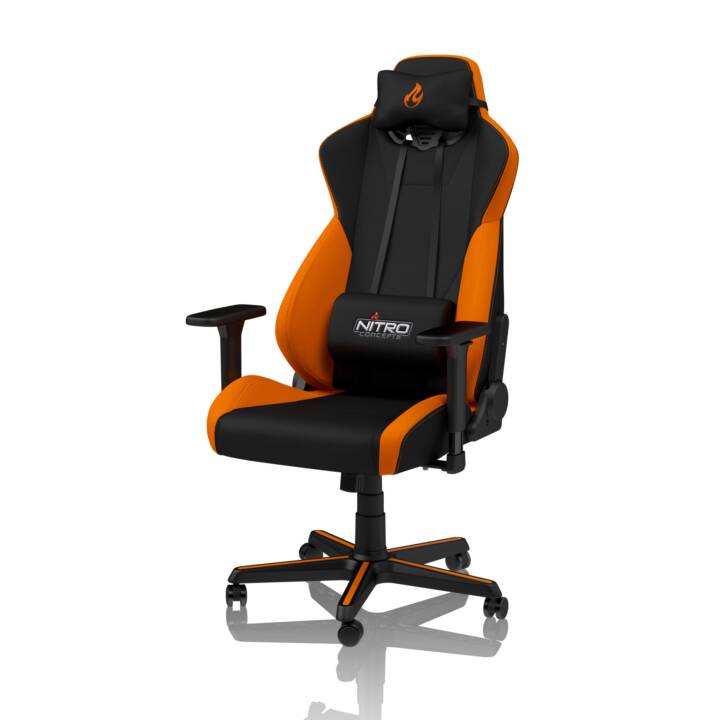 NITRO CONCEPTS Gaming Chaise S300 (Orange, Noir)