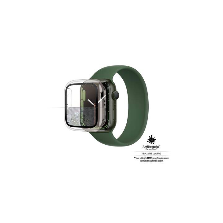 PANZERGLASS Full Body Apple Watch Series 7 41mm Schutzfolie (Apple Watch 41 mm, Transparent, Schwarz)