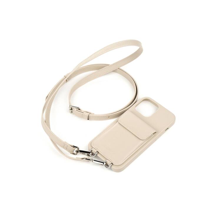 URBANY'S Backcover con cordoncino Beach Beauty (iPhone 14 Pro, Beige)