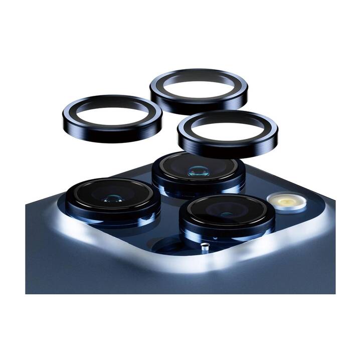 PANZERGLASS Kamera Schutzglas Lens Protector Rings HOOPS (iPhone 15 Pro, iPhone 15 Pro Max, 1 Stück)