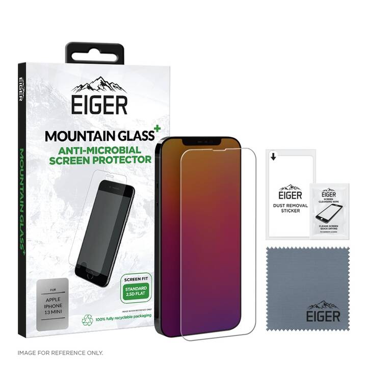 EIGER Verre de protection d'écran Mountain Glass (iPhone 13 mini)