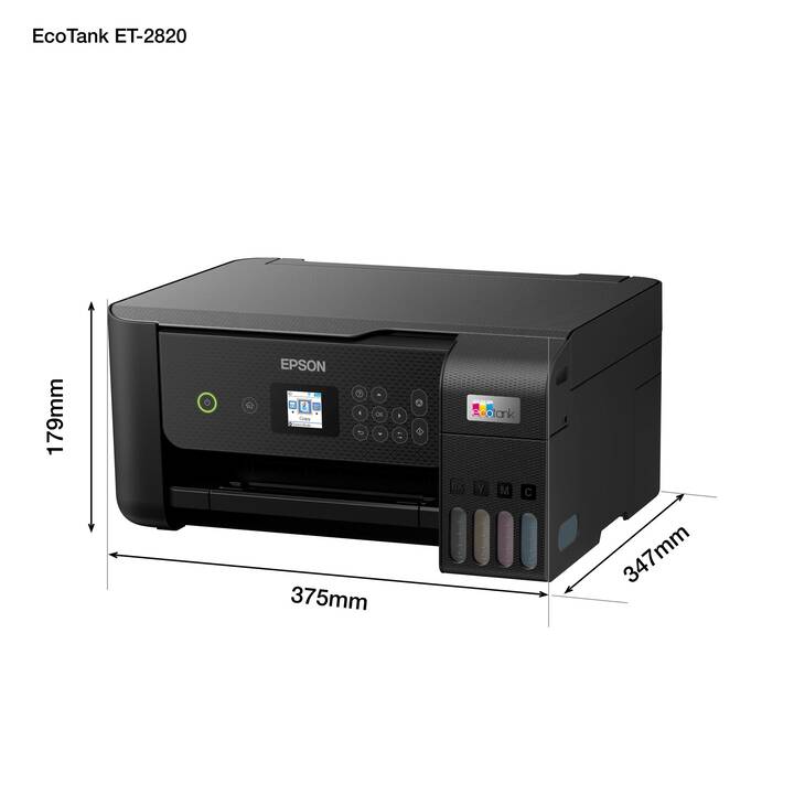 EPSON EcoTank ET-2820 (Imprimante à jet d'encre, Couleur, Wi-Fi, WLAN)