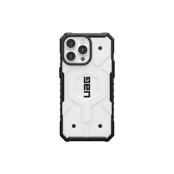 URBAN ARMOR GEAR Backcover Max Ice (iPhone 15 Pro Max, Transparent, Noir, Blanc)