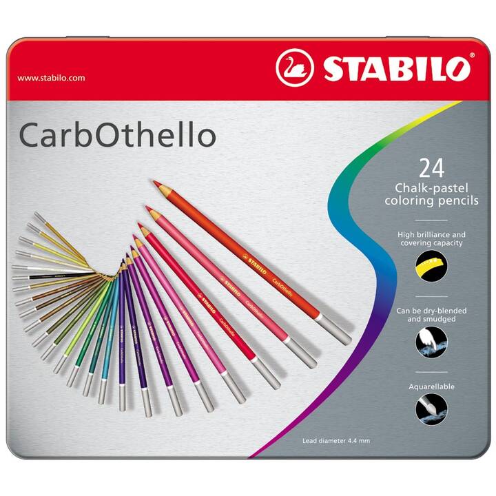 STABILO Pastelli di gesso CarbOthello (24 pezzo)