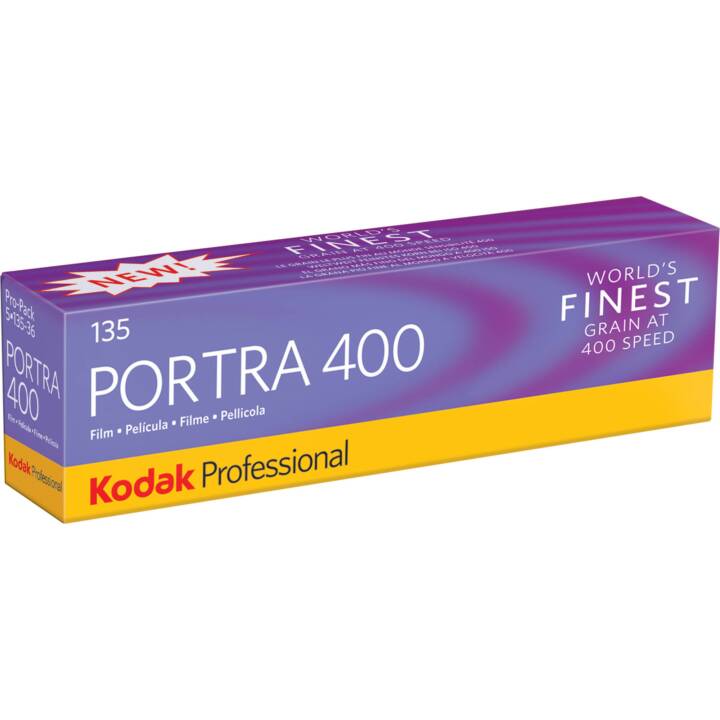 KODAK 135 - Professional Portra 400 - 5x Analogfilm (35 mm, Schwarz)