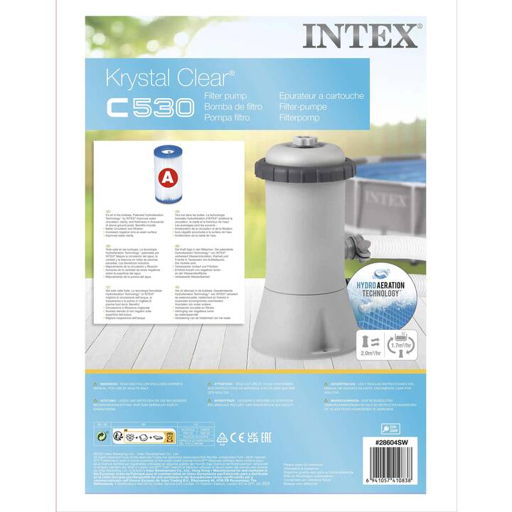INTEX Pompa di filtro a cartuccia (32 mm, 2006 l/h)