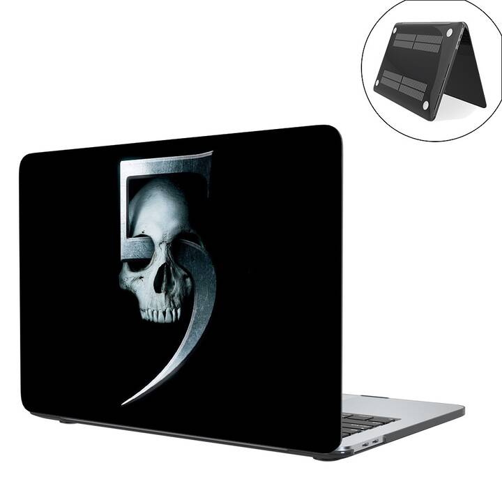 EG Hülle für MacBook Air 13" (Apple M1 Chip) (2020) - Grau - Totenkopf
