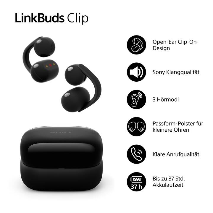 SONY LinkBuds Clip WF-LC900 (Schwarz) - Interdiscount