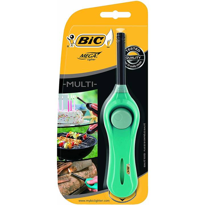 BIC Gasfeuerzeug Megalighter U140 (Farbig assortiert, 1 Stück)