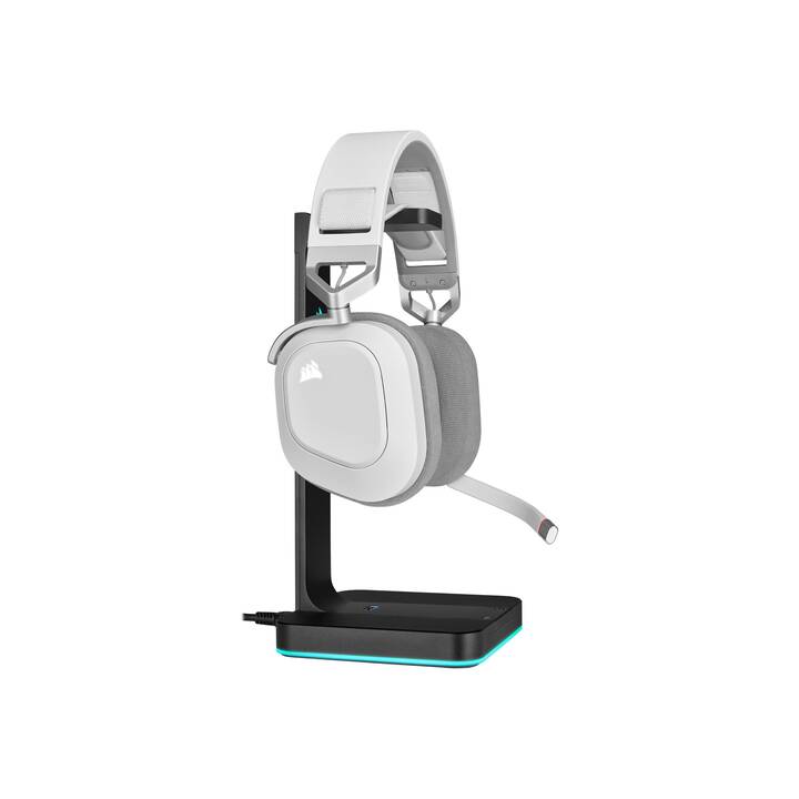 CORSAIR Casque micro de jeu HS80 RGB iCUE (Over-Ear)
