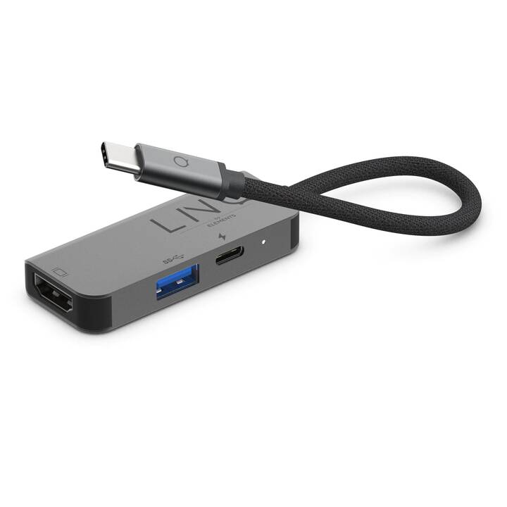 ELEMENTS Stazione d'aggancio Linq (HDMI, USB 3.0 di tipo A, USB 3.0 di tipo C)