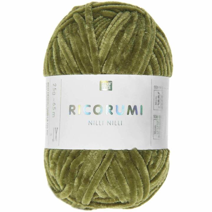 RICO DESIGN Wolle Ricorumi Nilli Nilli (25 g, Olivgrün, Grün)