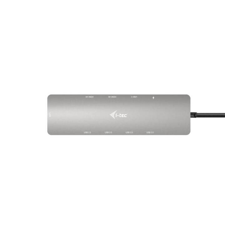 I-TEC Dockingstation Nano (2 x HDMI, USB C, RJ-45 (LAN), 2 x USB 2.0 Typ-A, USB 3.2 Typ-C, 2 x USB 3.2 Gen 1 Typ-A)