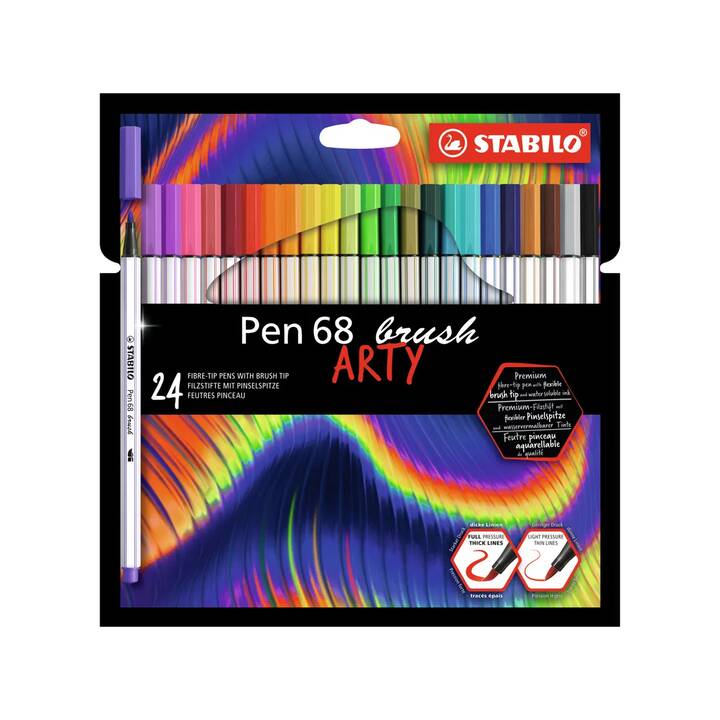STABILO 568/24-21-20 Crayon feutre (Multicolore, 24 pièce)