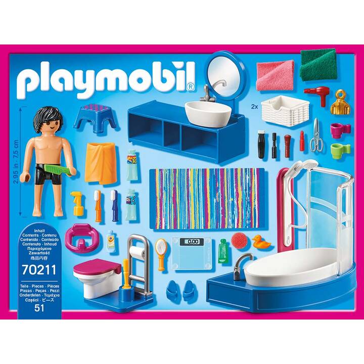 PLAYMOBIL Dollhouse Badezimmer (70211)