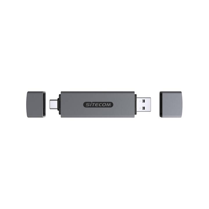 SITECOM Kartenleser (USB Typ A, USB Typ C)