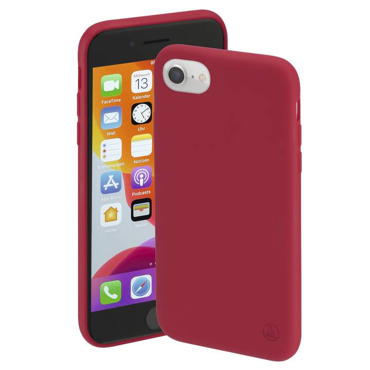 HAMA Backcover Finest Feel (iPhone 8, iPhone 6, iPhone SE 2020, iPhone 6s, iPhone 7, Rot)