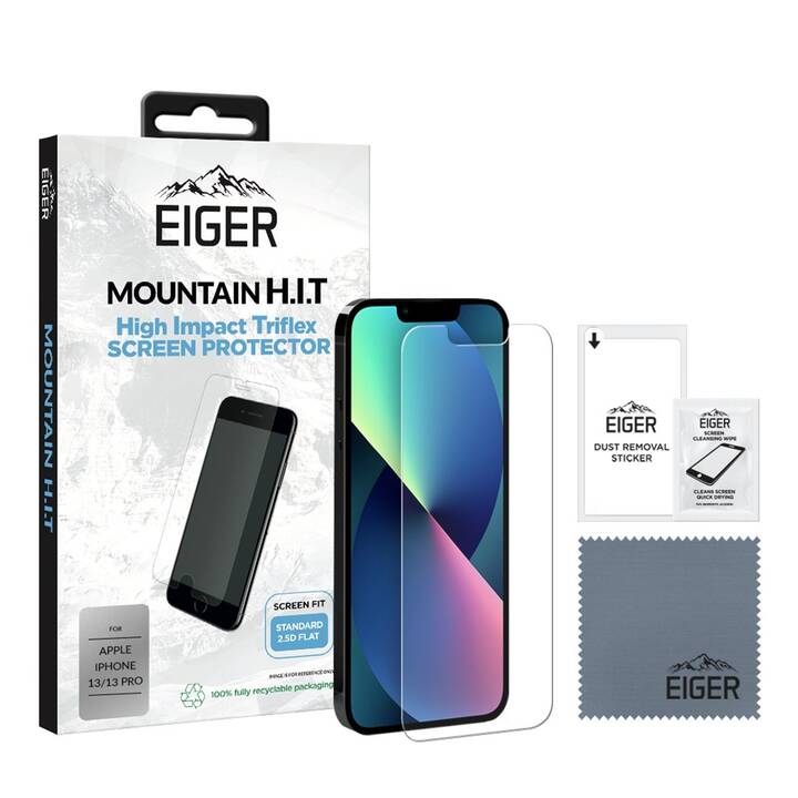 EIGER Verre de protection d'écran Mountain H.I.T (iPhone 13, iPhone 13 Pro,  1 pièce) - Interdiscount