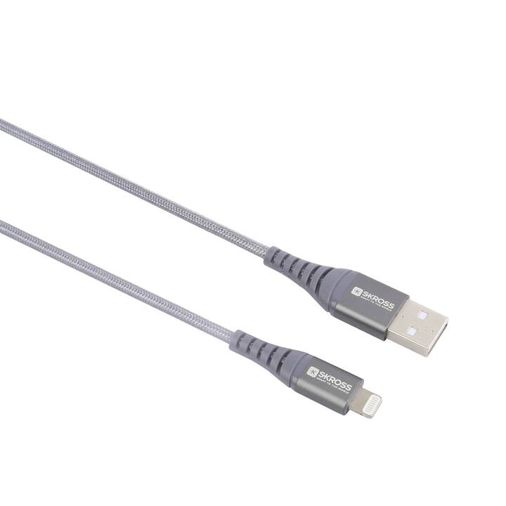 SKROSS Câble (USB C, Lightning, 2 m)