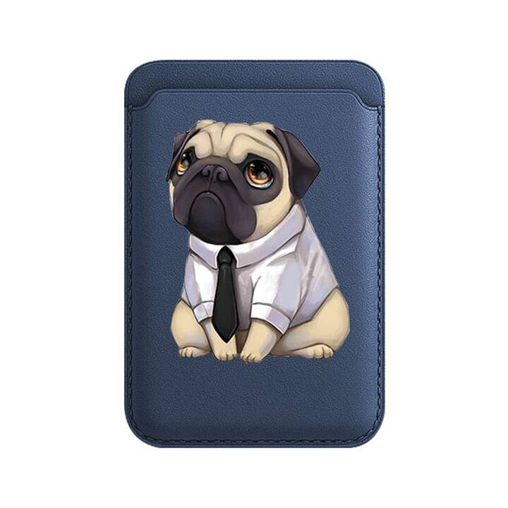Porta Carte Di Credito E Tessere Magnetiche 3 Tasche 2 Pezzi In Pvc Blu