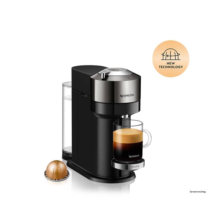 KRUPS Vertuo Next Deluxe XN910CCH (Nespresso Vertuo, Dark Chrome)