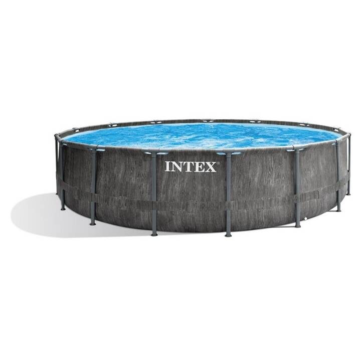 INTEX Piscina fuori terra con struttura tubolare in acciaio Greywood Prism Frame Set (4570 mm x 1220 mm)