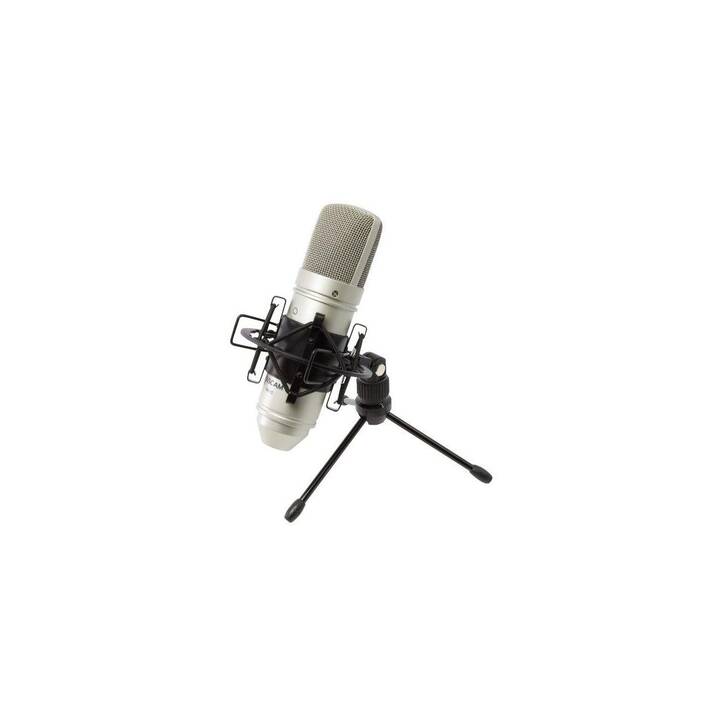 TASCAM TM-80 Microfono da tavolo (Argento satin)