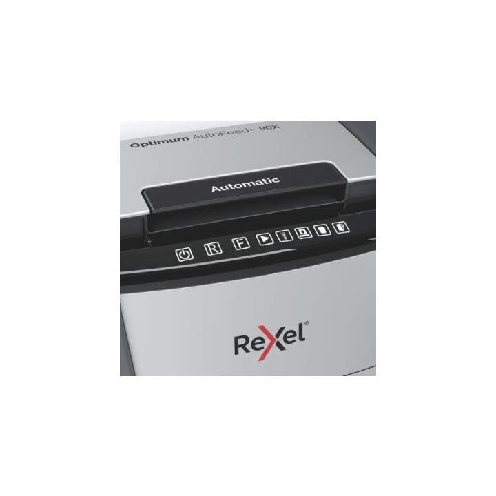 REXEL Aktenvernichter Optimum AutoFeed+ 90X (Streifenschnitt)