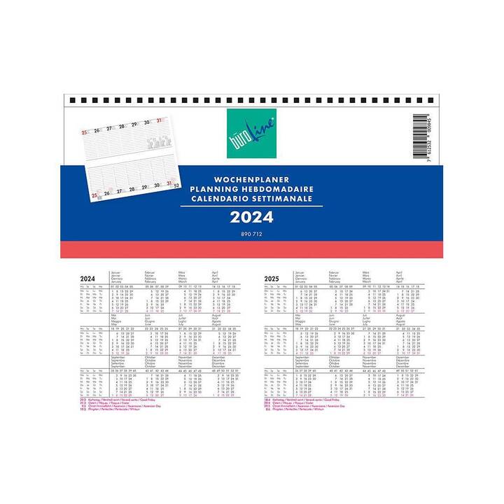 BÜROLINE Tischkalender 2024 2025