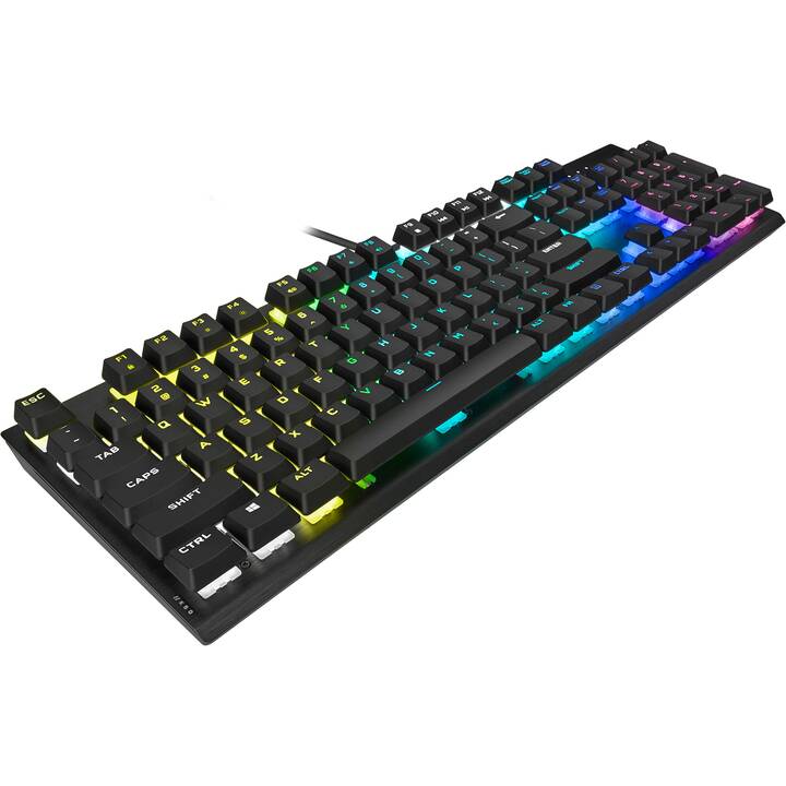 CORSAIR K60 RGB PRO Mechanical Gaming Keyboard (USB, Schweiz, Kabel)