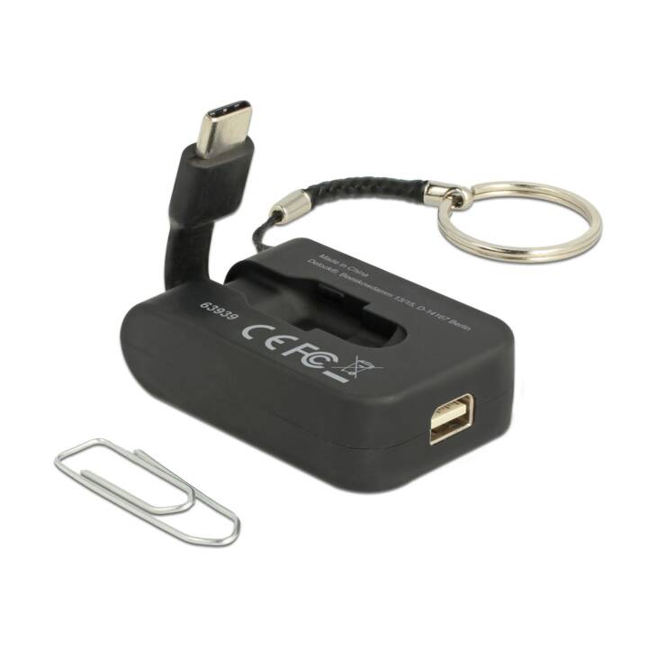 DELOCK Adapter (USB 2.0 Typ-C, Mini DisplayPort, 0.03 m)