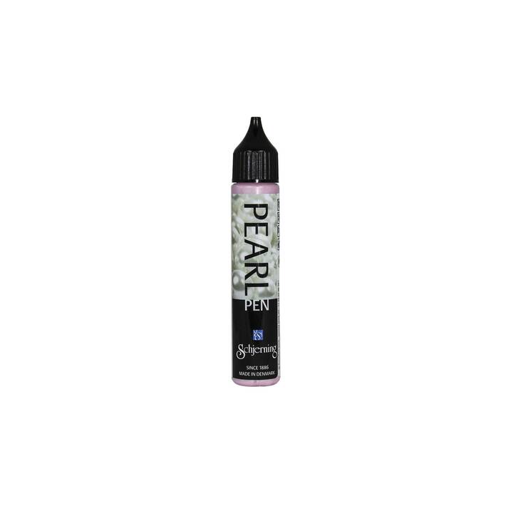 SCHJERNING Textile couleur Pearl Pen (28 ml, Rose)
