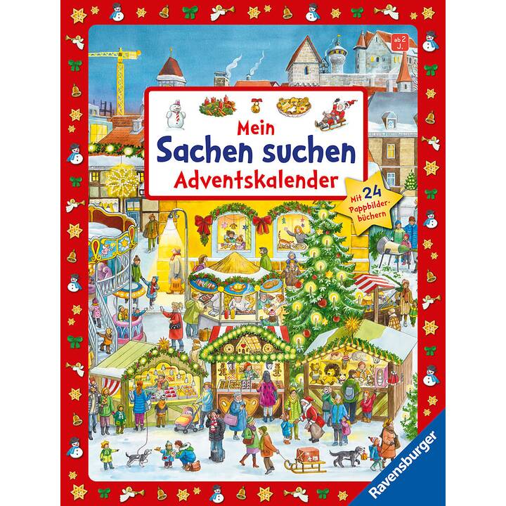 RAVENSBURGER Libri Mein Sachen suchen Calendario dell'avvento giocattolo