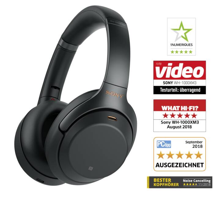 SONY WH-1000XM3 (Over-Ear, Bluetooth 4.2, Nero)