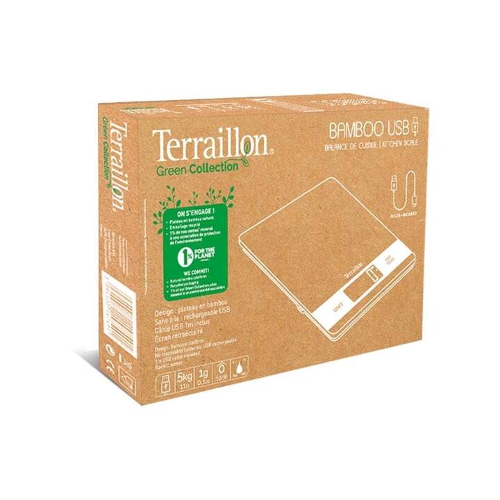 TERRAILLON Bamboo USB (Digitale, Marrone)
