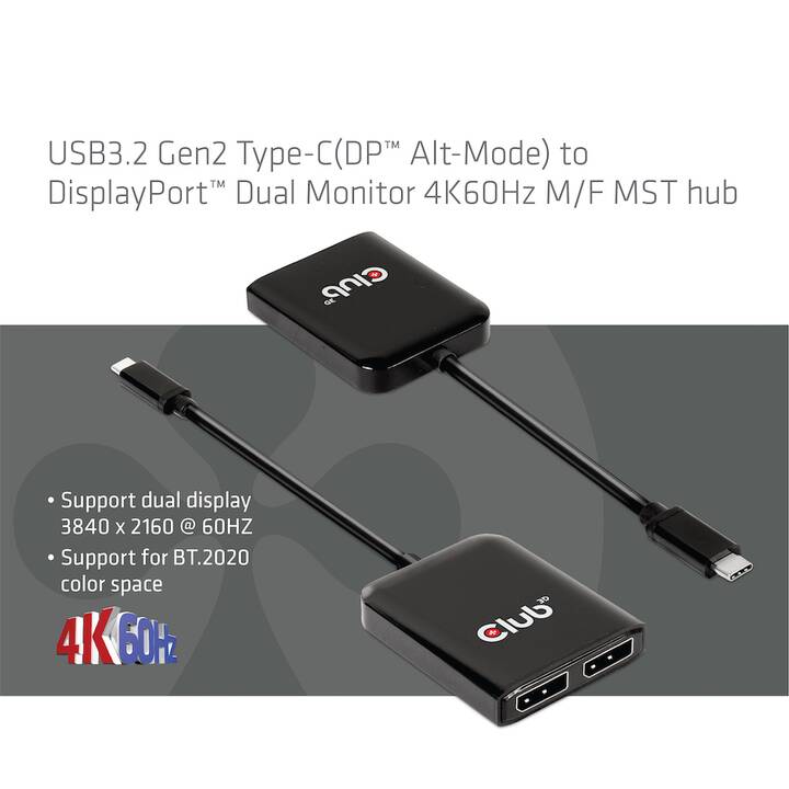 CLUB 3D Adattatore video (USB Tipo-C)