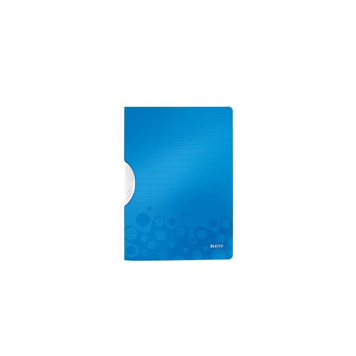 LEITZ Cartellina con clip WOW (Blu, A4, 1 pezzo)