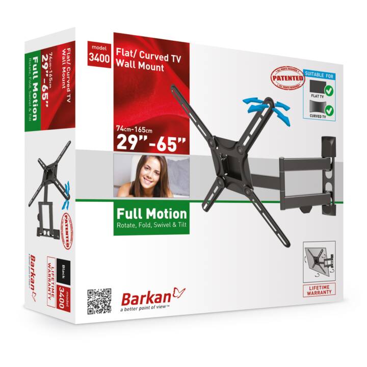 BARKAN MOUNTS Support mural pour TV WH3400 (29" – 65")