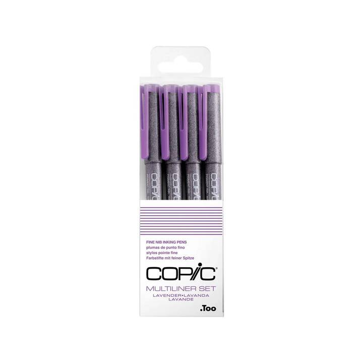 COPIC Fineliner (Lavendel, 4 Stück)